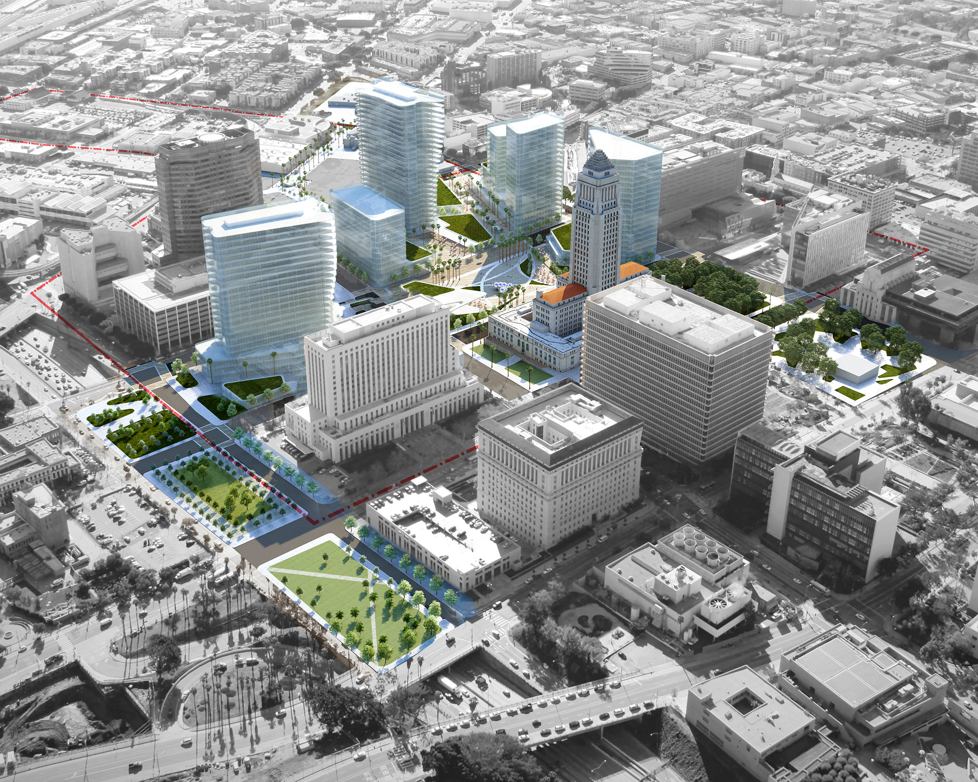 Master Development Plan of the Los Angeles Civic Center IBI Group